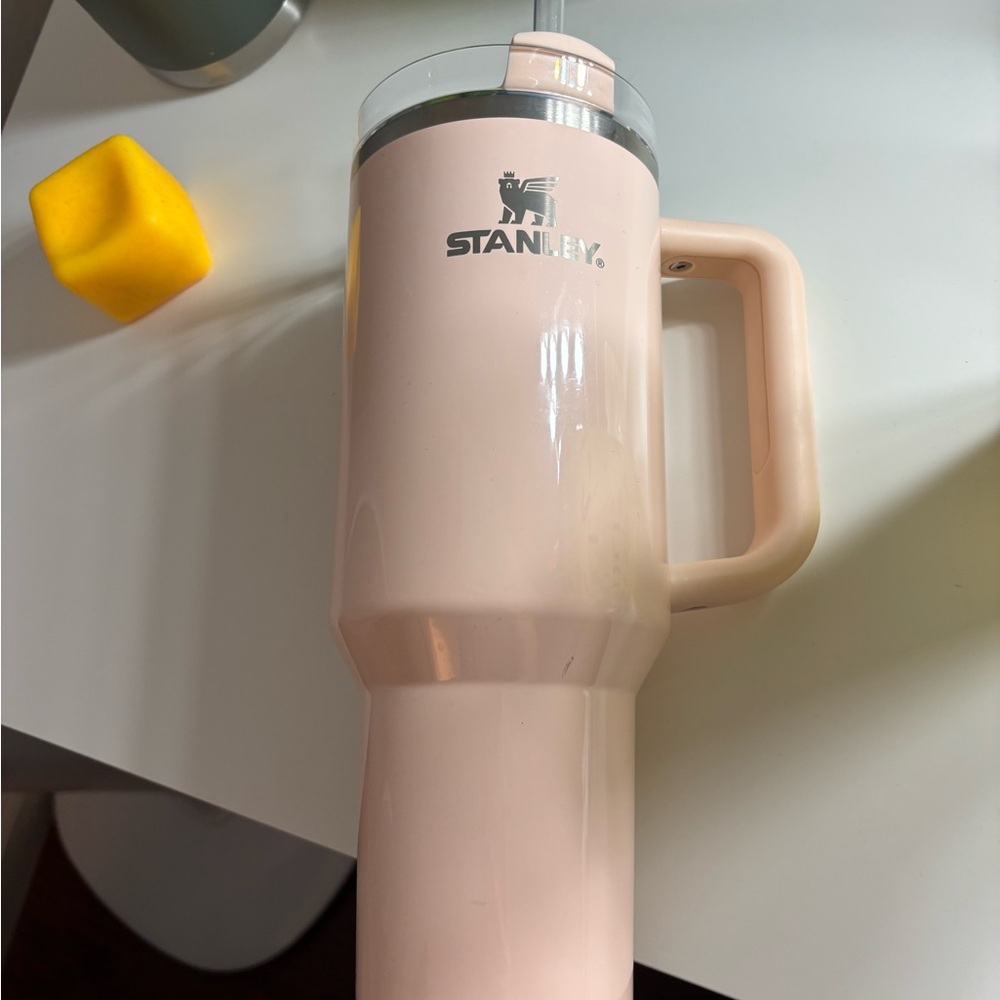 Stanley Blush Pink Travel Mug with Handle